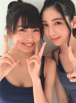 松岡はな(左)