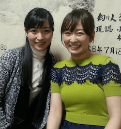 狩野恵里(右)