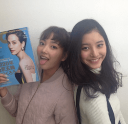 竹富聖花(左)と新木ゆうこ