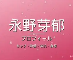 永野芽郁のカップ・熱愛・彼氏・身長・プロフィール記事メインビジュアル