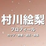 村川絵梨のカップ・熱愛・彼氏・身長・プロフィール記事メインビジュアル