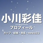 小川彩佳のカップ・結婚・身長・プロフィール記事メインビジュアル