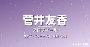 菅井友香のカップ・スリーサイズ・身長・彼氏・乗馬の記事メインビジュアル