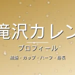 滝沢カレンの結婚・カップ・ハーフ・身長・プロフィール記事メインビジュアル