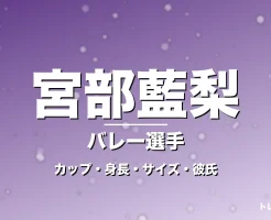 宮部藍梨のカップ・身長・サイズ・彼氏・米ミネソタ大の記事メインビジュアル
