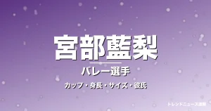 宮部藍梨のカップ・身長・サイズ・彼氏・米ミネソタ大の記事メインビジュアル