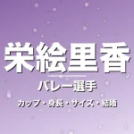 栄絵里香のカップ・身長・サイズ・結婚・35歳代表入りの記事メインビジュアル