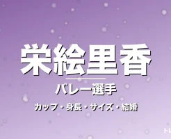 栄絵里香のカップ・身長・サイズ・結婚・35歳代表入りの記事メインビジュアル