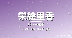 栄絵里香のカップ・身長・サイズ・結婚・35歳代表入りの記事メインビジュアル