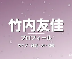 竹内友佳のカップ・身長・サイズ・結婚・フジ円満退社への記事メインビジュアル