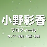 小野彩香のカップ・身長・体重・熱愛・プロフィール記事メインビジュアル