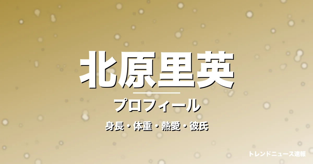 北原里英の身長・体重・熱愛・彼氏・プロフィール記事メインビジュアル