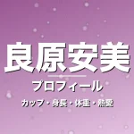 良原安美のカップ・身長・体重・熱愛・プロフィール記事メインビジュアル