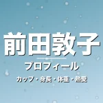 前田敦子のカップ・身長・体重・熱愛・プロフィール記事メインビジュアル