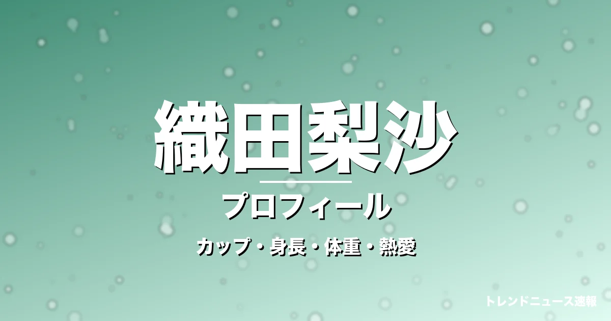織田梨沙のカップ・身長・体重・熱愛・プロフィール記事メインビジュアル