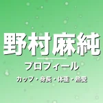 野村麻純のカップ・身長・体重・熱愛・プロフィール記事メインビジュアル