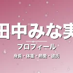 田中みな実の身長・体重・熱愛・彼氏・プロフィール記事メインビジュアル
