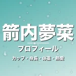 箭内夢菜のカップ・身長・体重・熱愛・プロフィール記事メインビジュアル