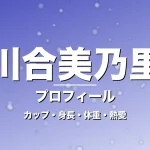 川合美乃里のカップ・身長・体重・熱愛・プロフィール記事メインビジュアル