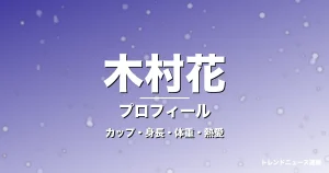 木村花のカップ・身長・体重・熱愛・プロフィール記事メインビジュアル