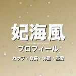 妃海風のカップ・身長・体重・熱愛・プロフィール記事メインビジュアル
