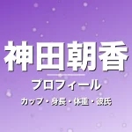 神田朝香のカップ・身長・体重・彼氏・プロフィール記事メインビジュアル