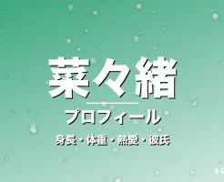 菜々緒の身長・体重・熱愛・彼氏・プロフィール記事メインビジュアル
