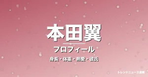 本田翼の身長・体重・熱愛・彼氏・プロフィール記事メインビジュアル