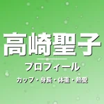 高崎聖子のカップ・身長・体重・熱愛・プロフィール記事メインビジュアル
