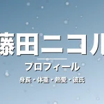 藤田ニコルの身長・体重・熱愛・彼氏・プロフィール記事メインビジュアル