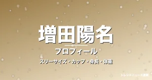 増田陽名のスリーサイズ・カップ・身長・体重・プロフィール記事メインビジュアル